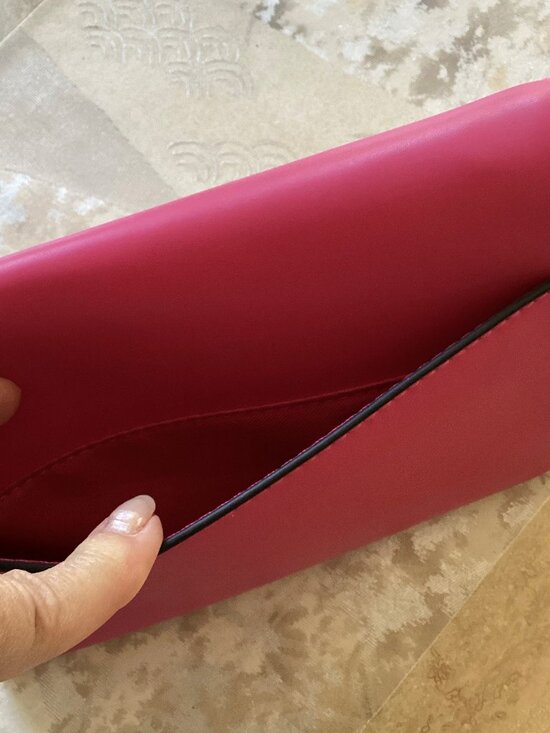 A New Day fuchia, pink, rose purse, handbag with shoulder strap  (9" x 7" x 2") - Picture 4 of 4